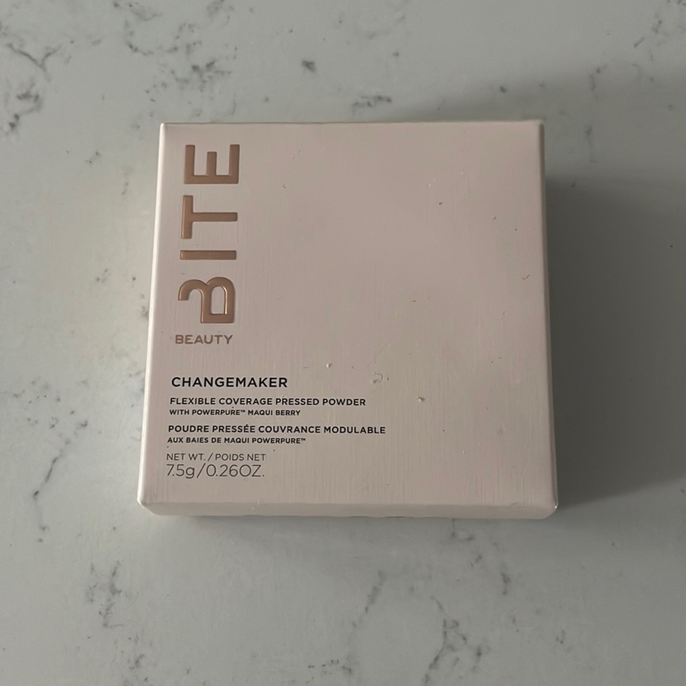 Bite Beauty Changemaker pressed powder in Medium shade (used-barely)